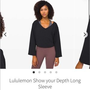 Lululemon Show Your Depth Long Sleeve XS/S